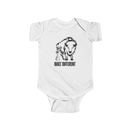 Built Different Infant Jersey Onesie