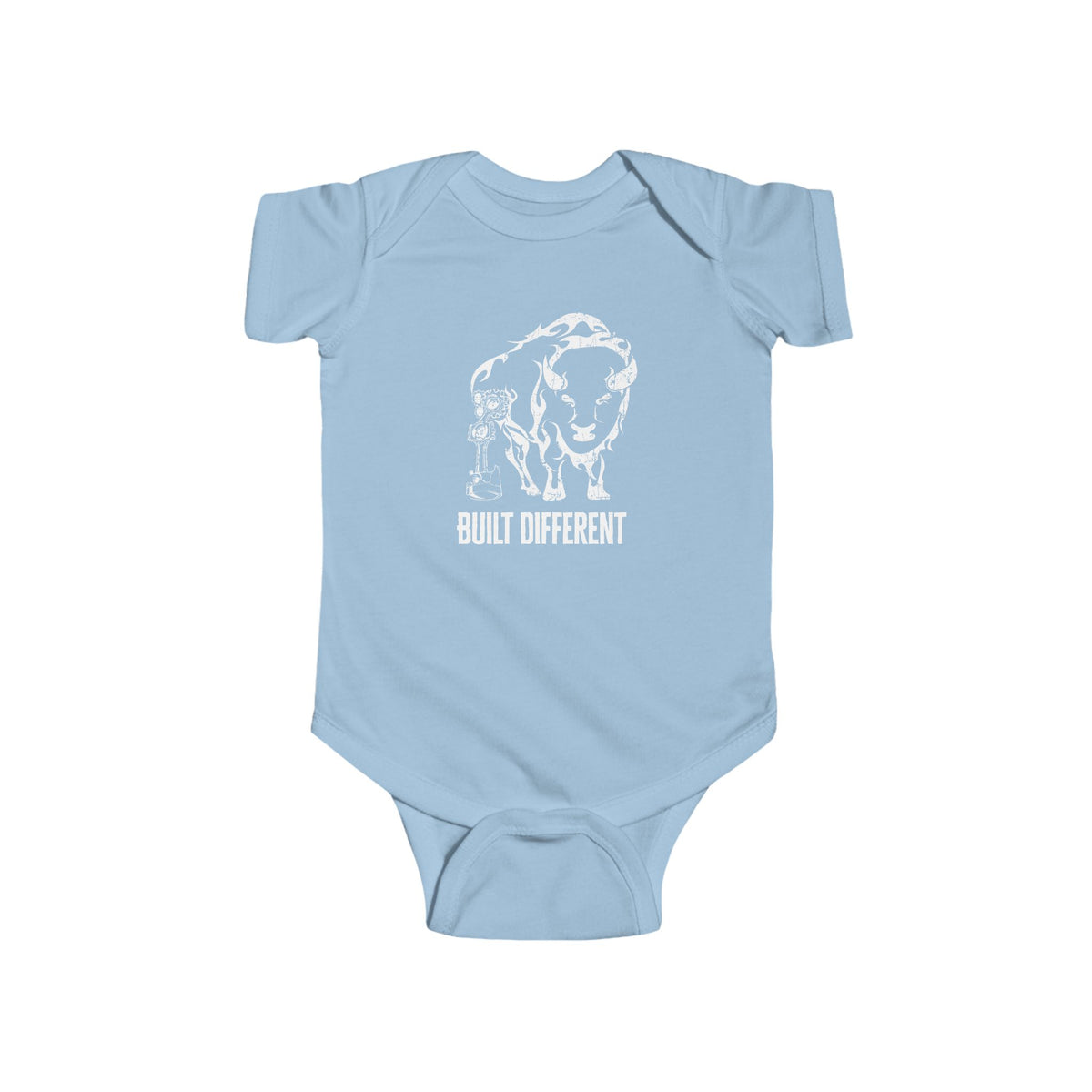Built Different Infant Jersey Onesie